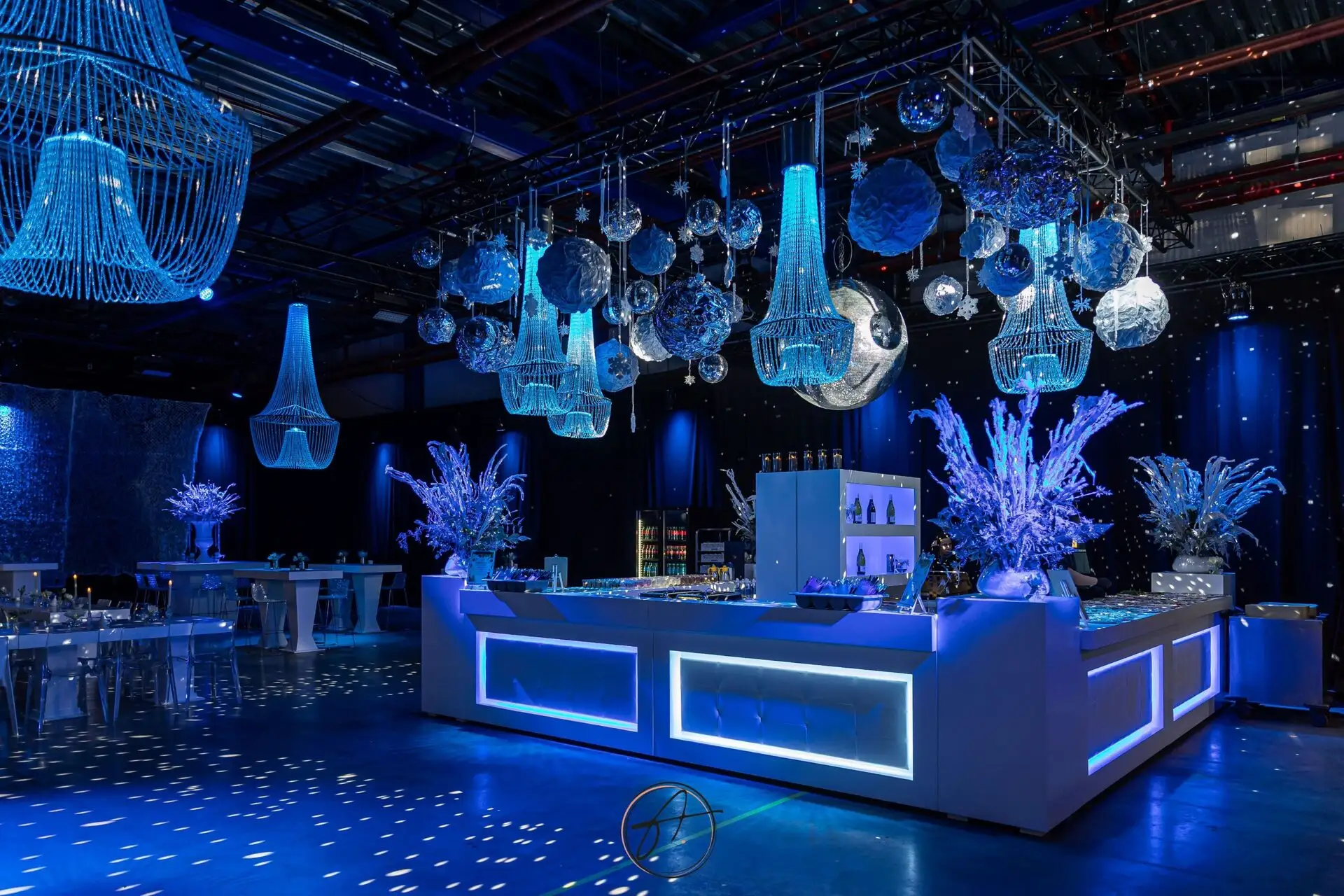 Winter wonderland-decor op het kerstfeest van Action DC Echt